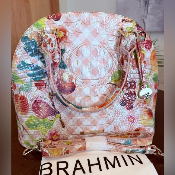 Brahmin Georgina Satchel in the Fruit Salad Melbourne - Picture 5 of 10